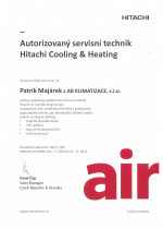 Autorizovaný servisní technik Hitachi - Patrik | Certifikáty