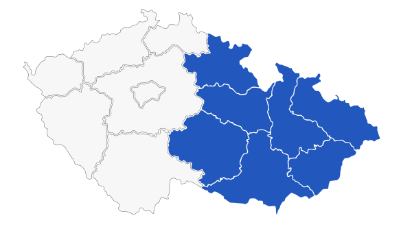 Mapa Čechy